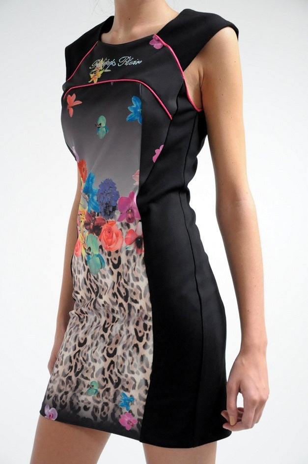 Floral Slimming Side Bodycon Dress