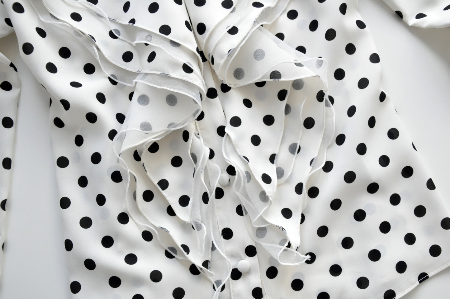 Polka Dot frill Blouse