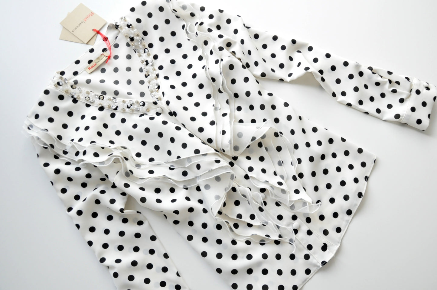 Polka Dot frill Blouse