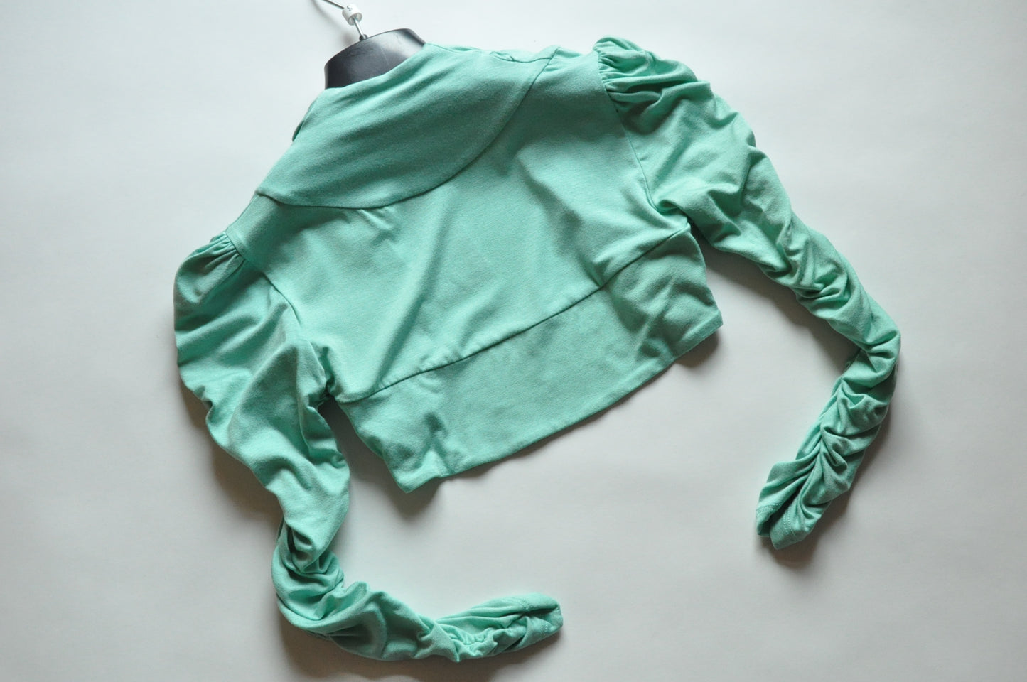 Mint Green Bowed Cropped Bolero