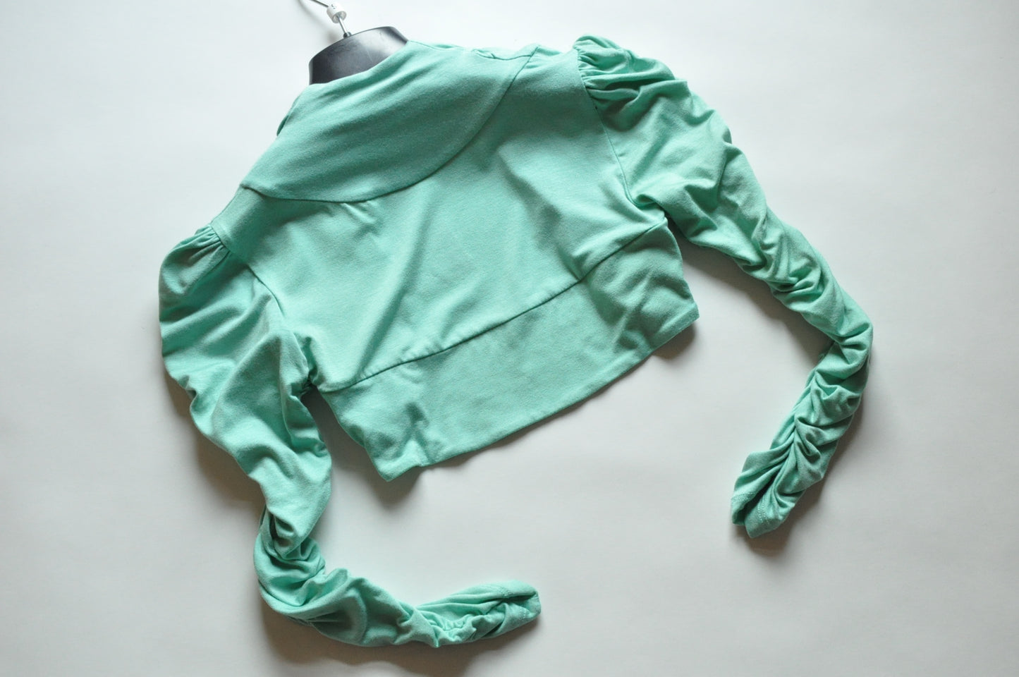 Mint Green Bowed Cropped Bolero