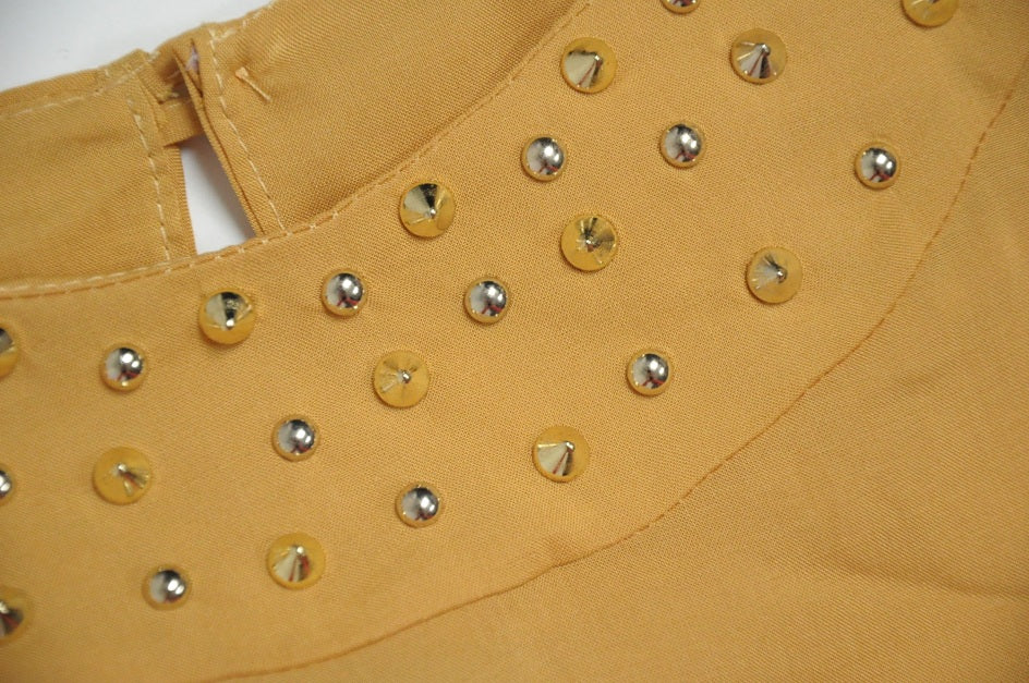 Honey Gold Studded Shirt blouse