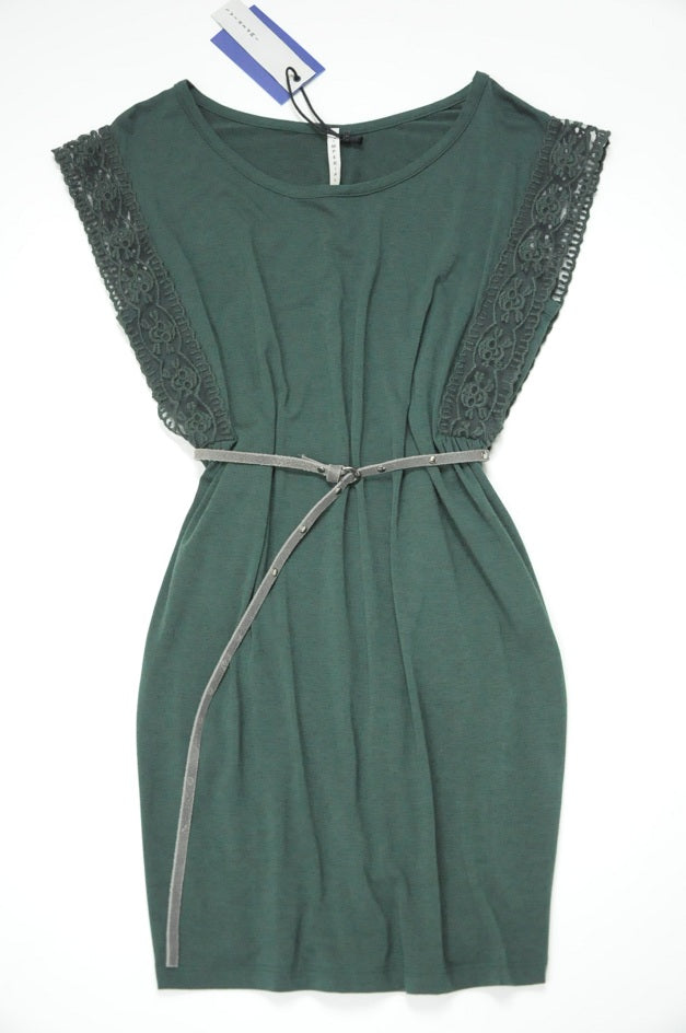 Green Belted Tee Dress