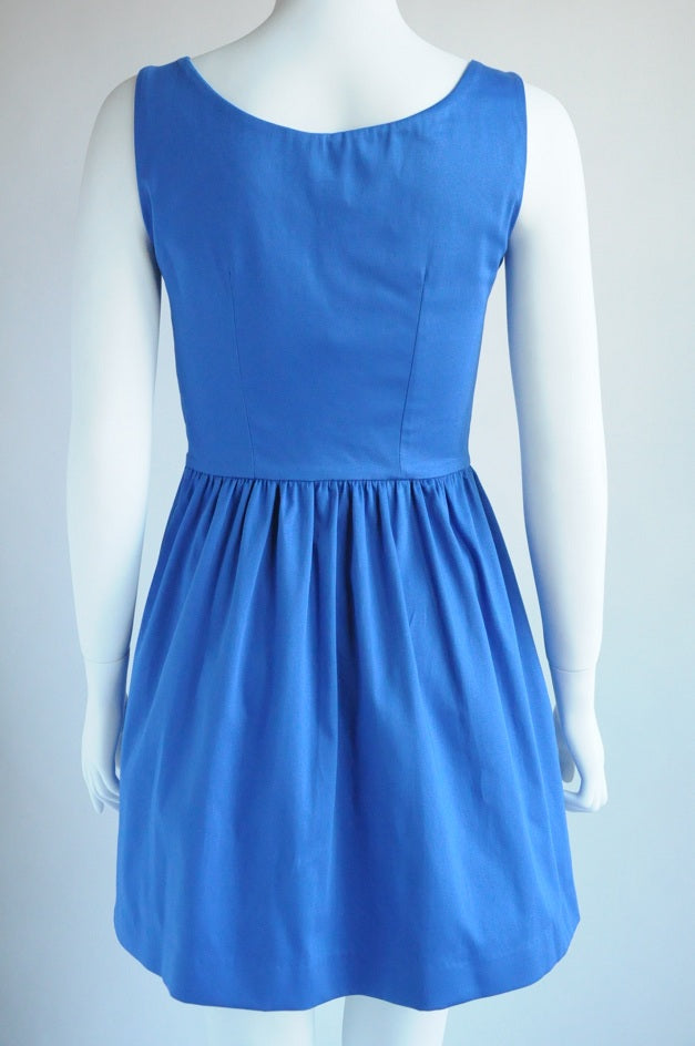 Blue Fit & Flare Dress