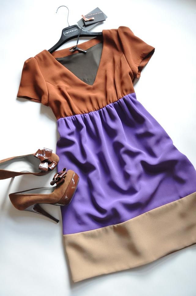 Chiffon Cut out Fit & Flare Dress