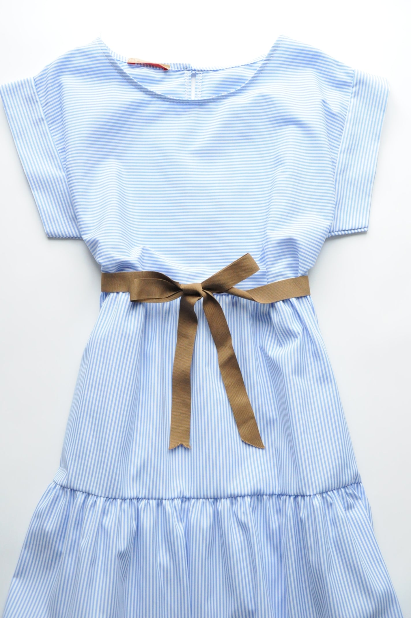 Striped holiday shirt dress