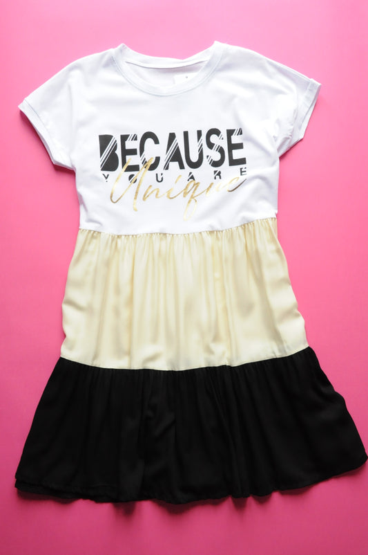 "Because you are unique" Swing dress