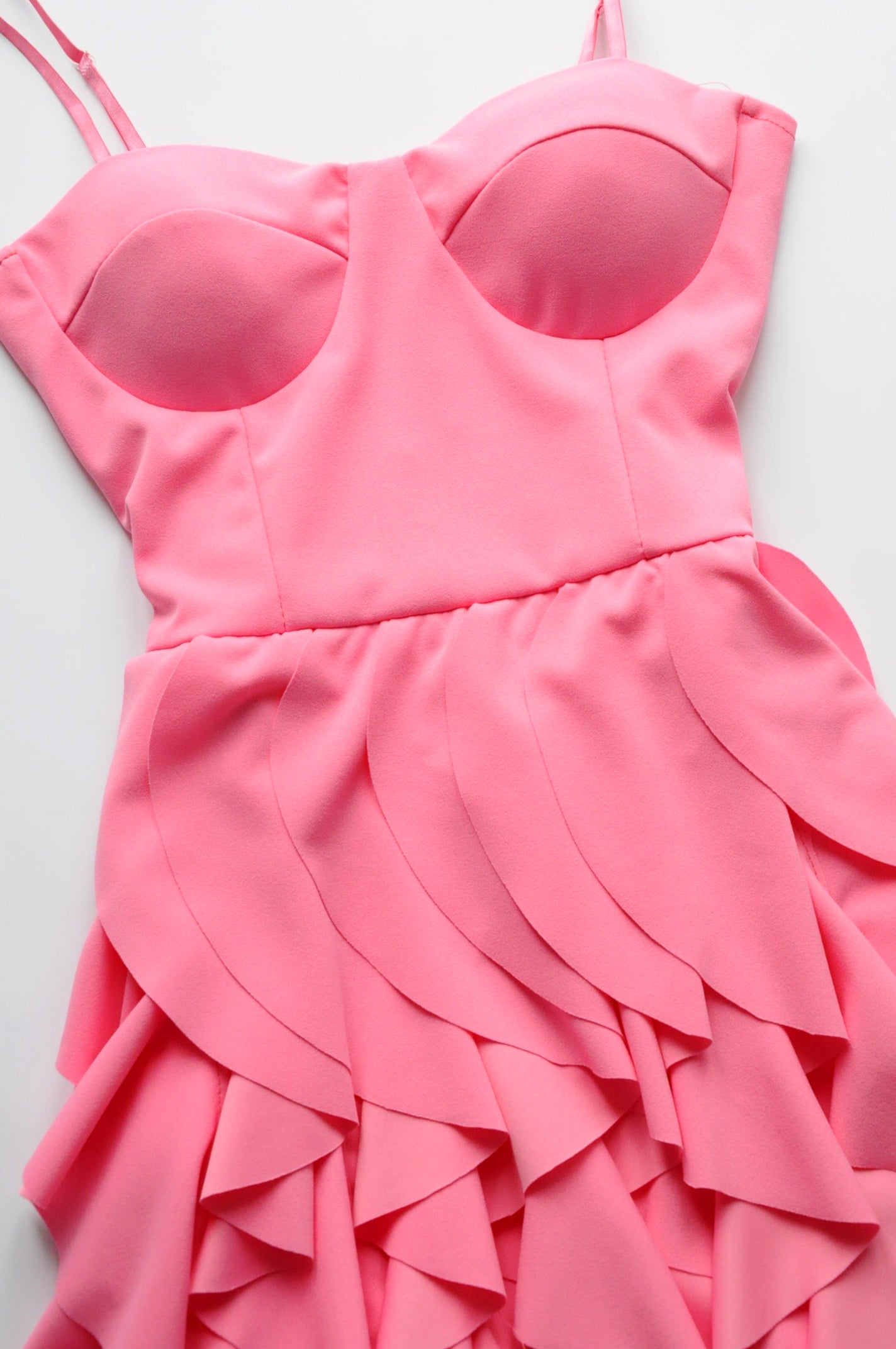 Candy pink fit & flare dress