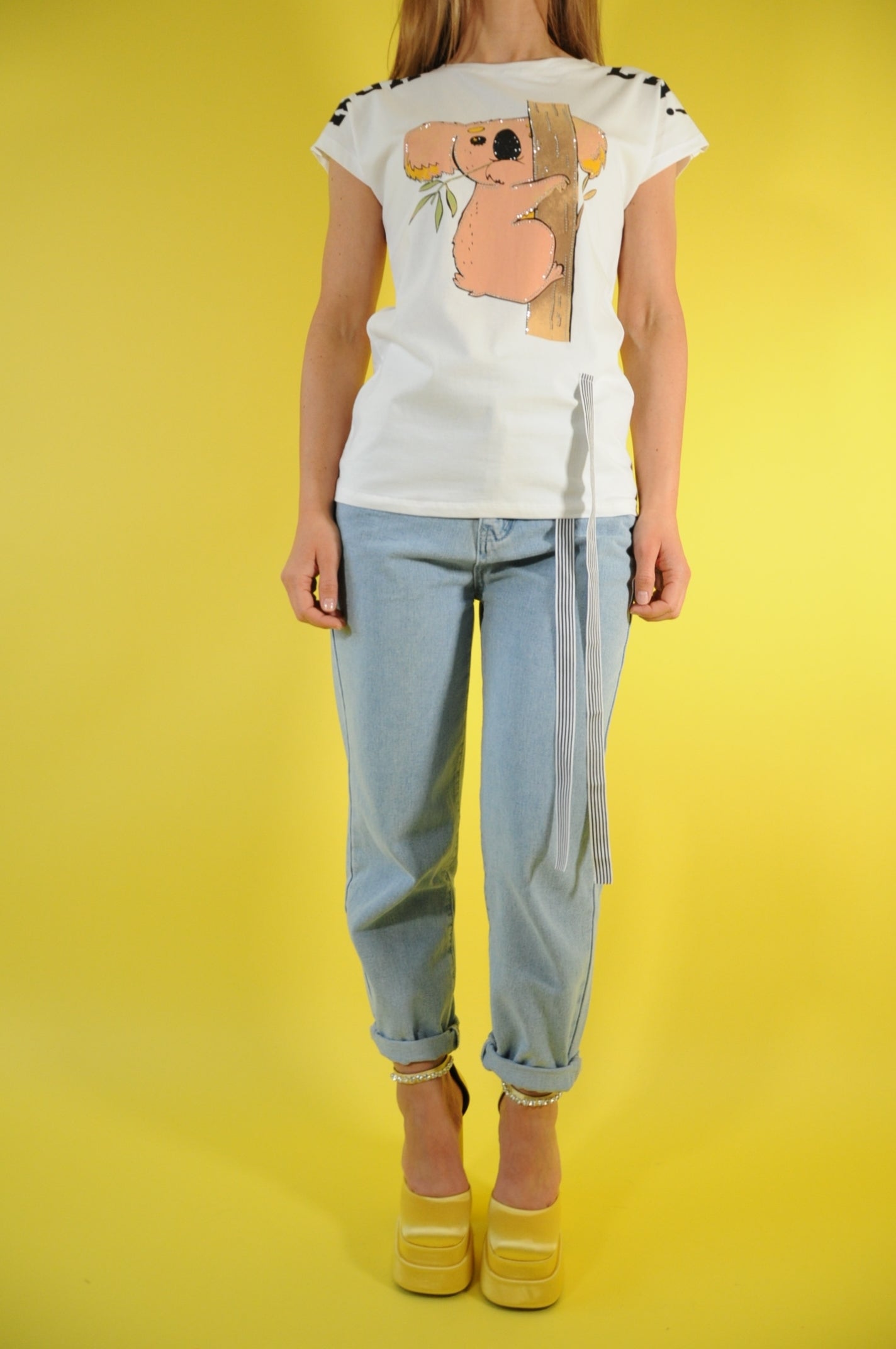 Blue High-rise oversized carrot jeans